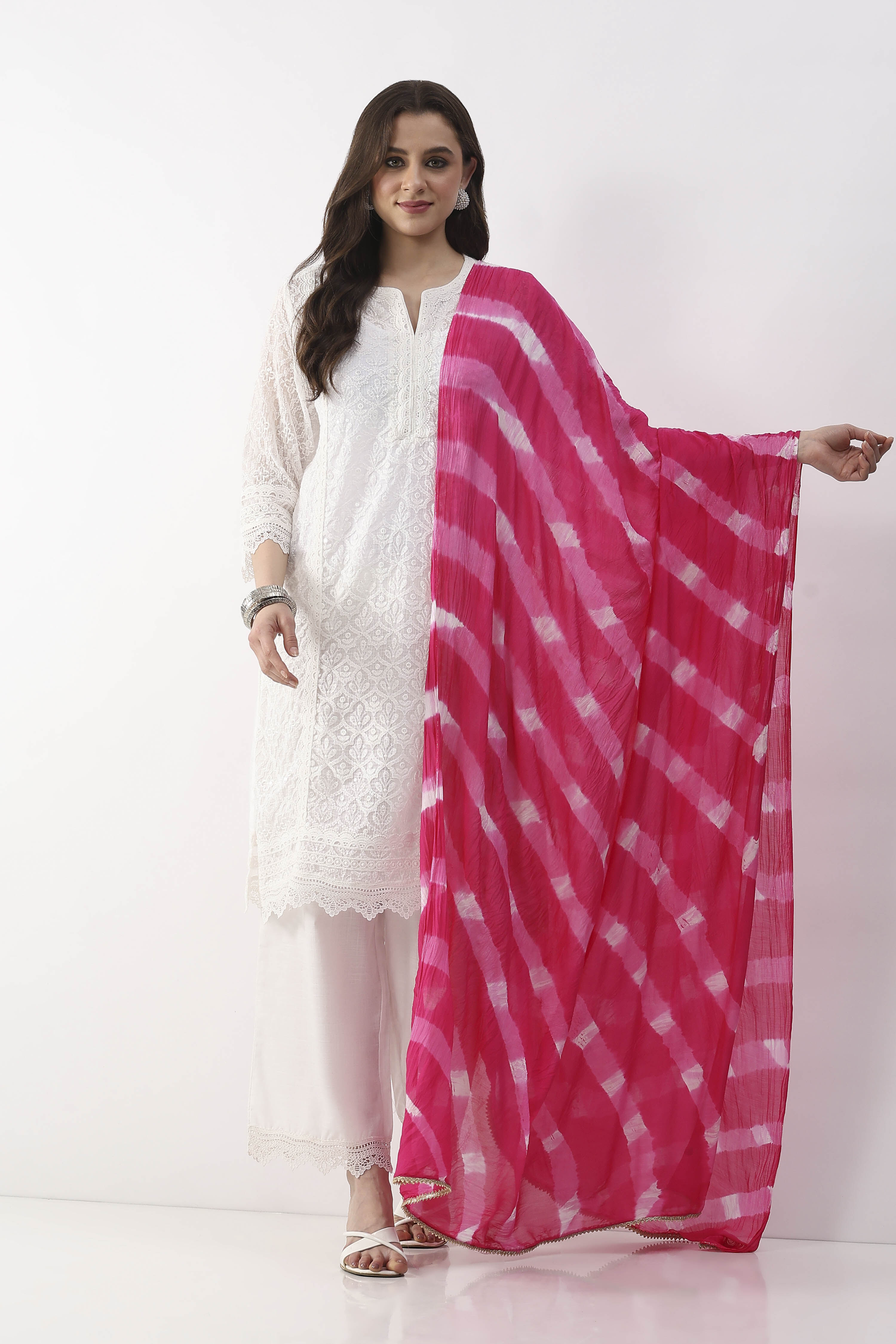 Pink  Na Dupatta image number 0