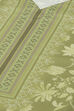 Olive Green Silk Blend Digital Print Unstitched Suit Set image number 2