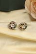Multicolour Silver Plated Brass Stud Earrings image number 2