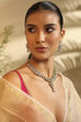 Gold Plated Brass Kundan-Style Necklace Set image number 3