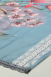 Green Silk Blend Unstitched Suit Set image number 4