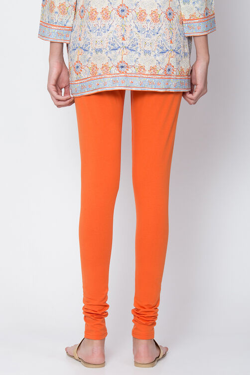 White Cotton Blend Dyed Churidar image number 3