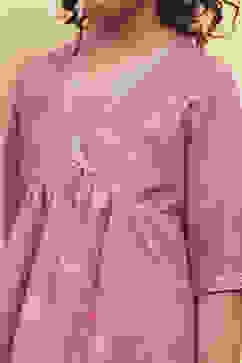 Blush Pink Printed Peplum Lehenga Set image number 1