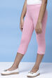Black Cotton Lycra Capris image number 2