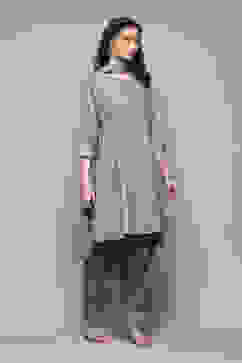 Sap Green Poly Viscose Straight Kurta Salwar Pant Suit Set image number 6