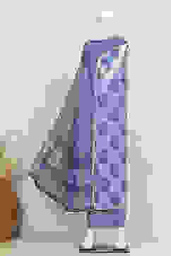 Indigo Cotton Screen Print Unstitched Suit Set image number 4