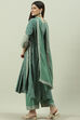 Blue Rayon A-Line Kurta Palazzo Suit Set image number 4