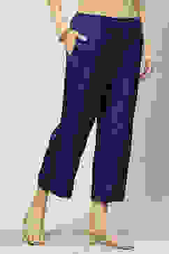 Navy Viscose Palazzo image number 3