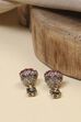 Dark Pink Pearl Earrings image number 2