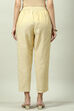 Beige Cotton Pants image number 4