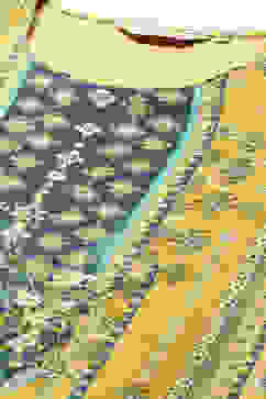 Yellow Printed Straight Kurta image number 1