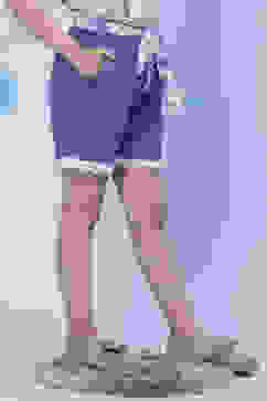 Blue Relaxed Shorts image number 3