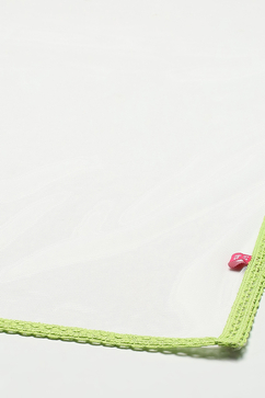 Green Leheriya Cotton Kurta With Palazzo & Net Dupatta image number 3