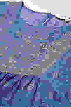 Blue Rayon A-Line Printed Kurta image number 1