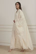Ecru Cotton Embroidered Straight Sharara Suit Set image number 3