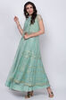 Sea Green Chanderi Fusion Wear Set image number 2