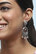 Maroon Stone Embellished Earrings image number 3
