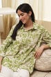 Natural Green Straight Shirt image number 6