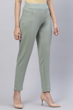 Green Bay Straight Poly Viscose Leggings image number 0