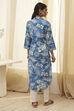 Red Pure Cotton Floral Straight Kurta image number 3