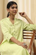 Burgundy Cotton Blend Solid Straight Kurta image number 0