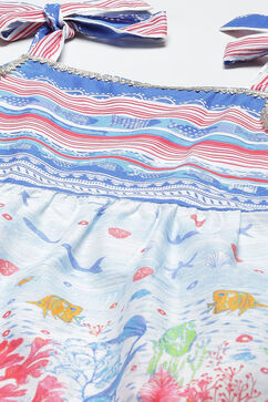 Powder Blue Cotton Straight 2 Piece Set image number 1