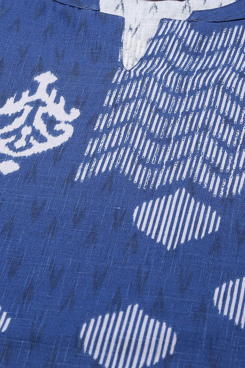 Red Cotton A Line Kurta image number 1