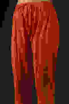 Rohit Bal Orange Cotton Silk Anarkali Printed Suit Set image number 2