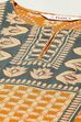 Burnt Orange LIVA Straight Printed Kurta image number 1