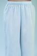 Sky Blue Cotton Front-open Suit Set image number 2