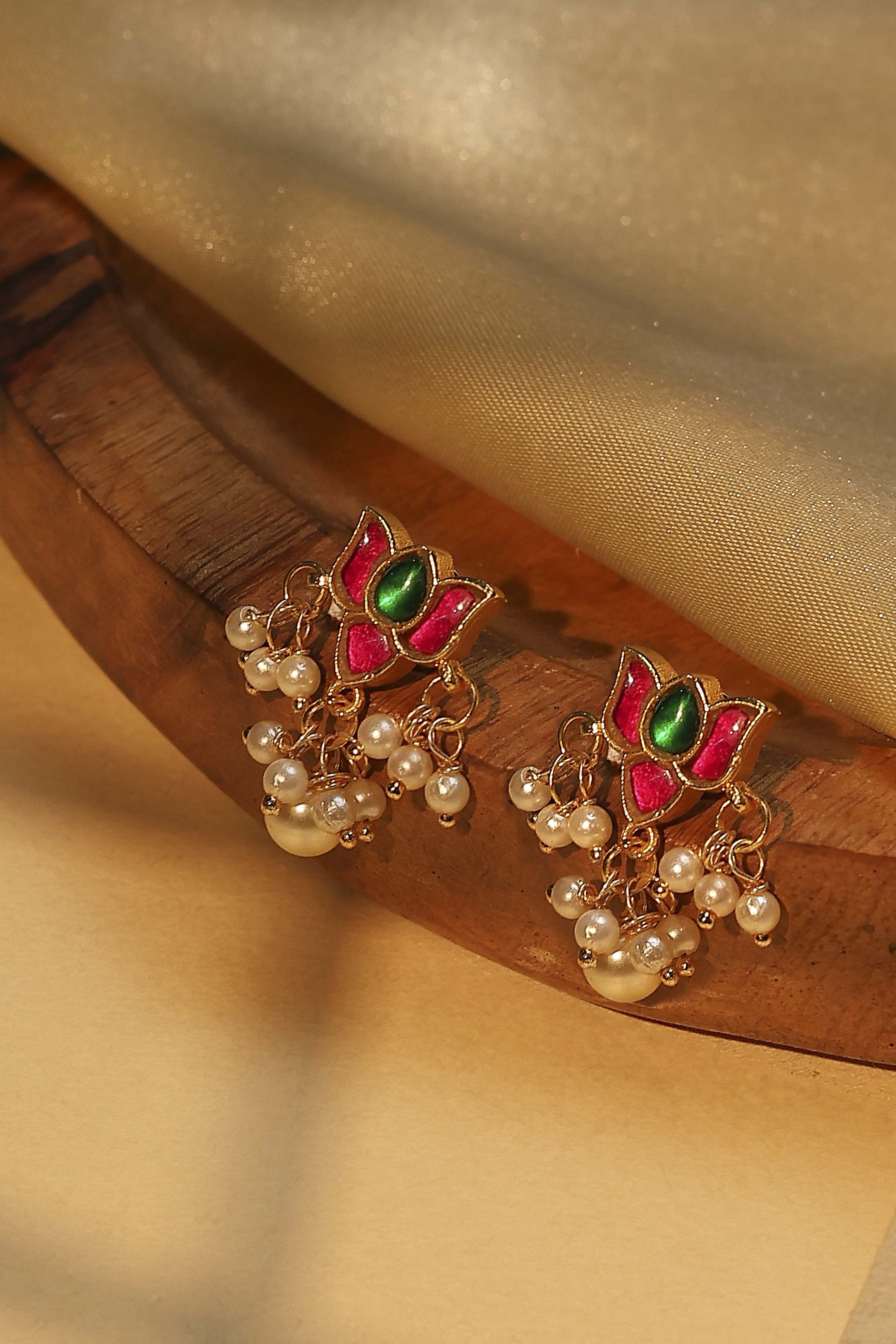 Pink Brass Studs image number 0