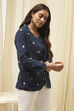 Navy Cotton Straight Yarndyed 2 Piece Set image number 5