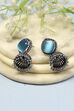 Light Blue Brass Jhumka image number 0