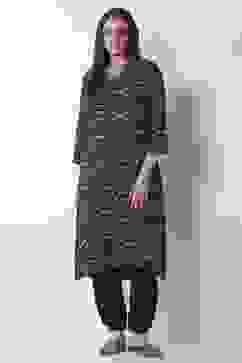 Blue Viscose Lycra Harem Pants image number 6