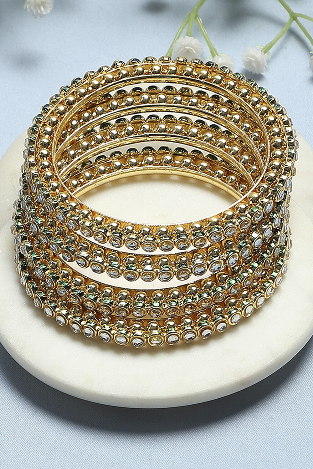 Green Alloy Bangle image number 0