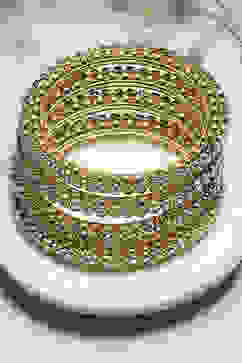 Green Alloy Bangle image number 0