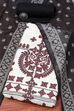 Off White Cotton Unstitched Suit set image number 0