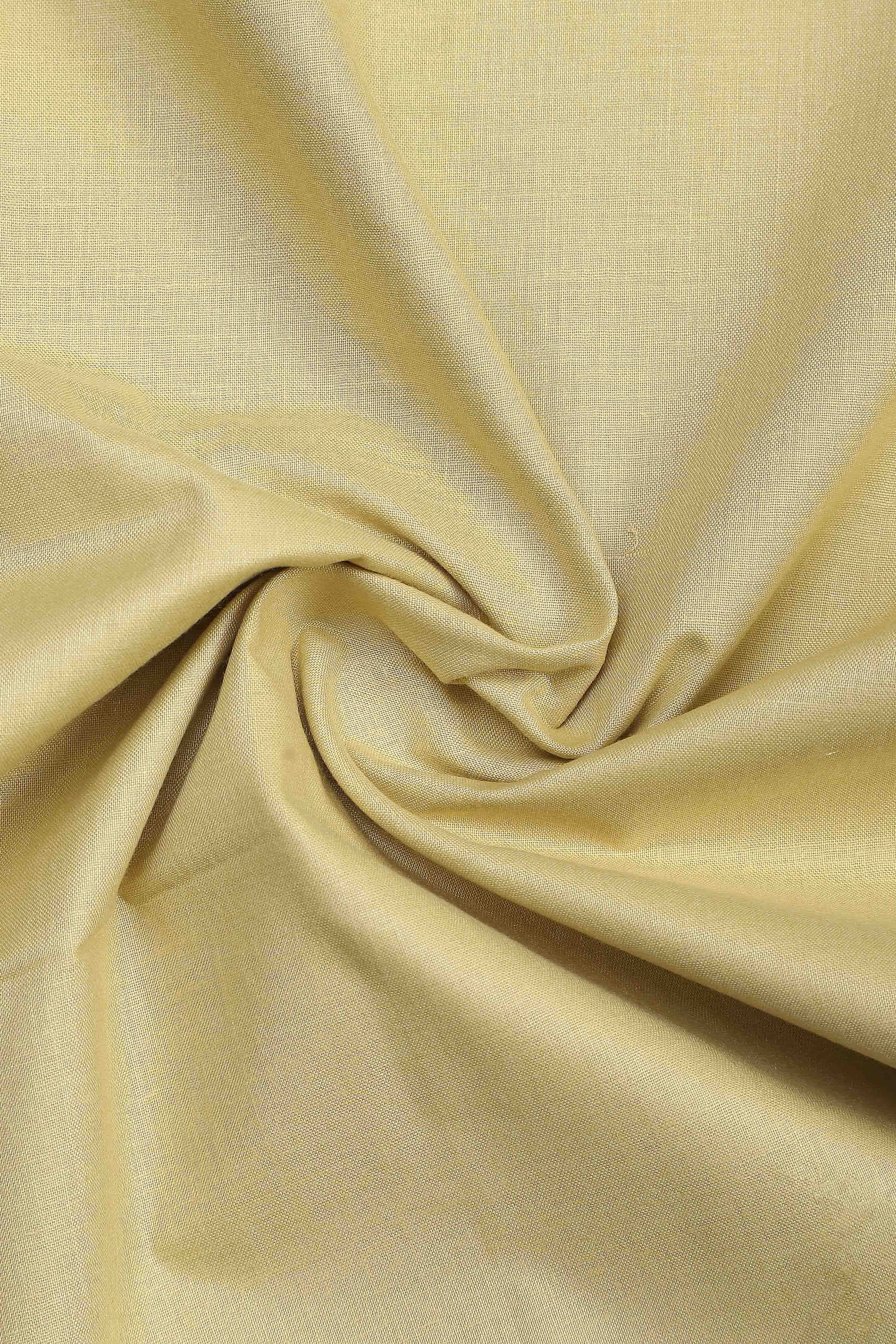 Ochre Cotton Rajasthani Print Unstitched Suit Set image number 2