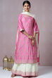 Pink Cotton Silk Kurta Sharara Kurta Sharara Suit Set image number 0