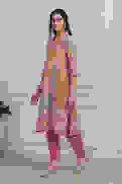 Red Cotton Straight Kurta image number 2