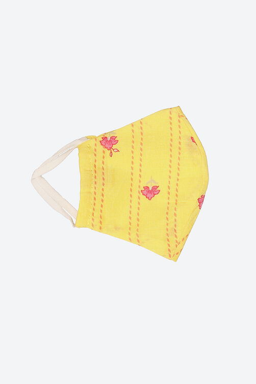 Yellow Cotton Tired Dress image number 3