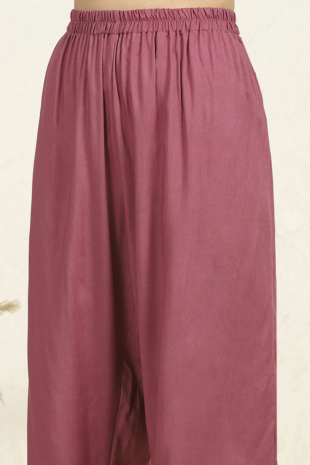 Purple Cotton Floral Printed Unstitched Suit Set image number 3