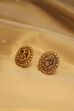 Gold Plated Brass Stud Temple Earrings image number 0