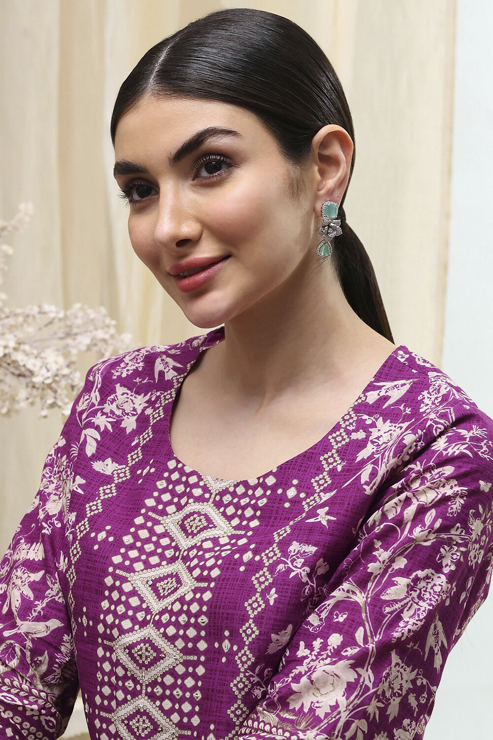 Mint Green Alloy Drop & Danglers image number 3