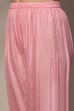 Baby Pink Muslin Unstitched Suit set image number 3