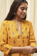 Yellow Art Silk Straight 2 Piece Set image number 1