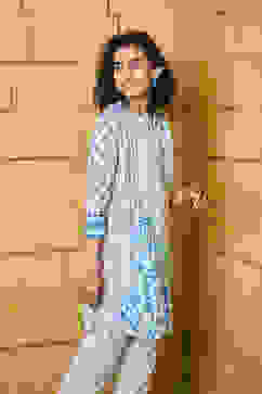 White Cotton Straight Kurti image number 4