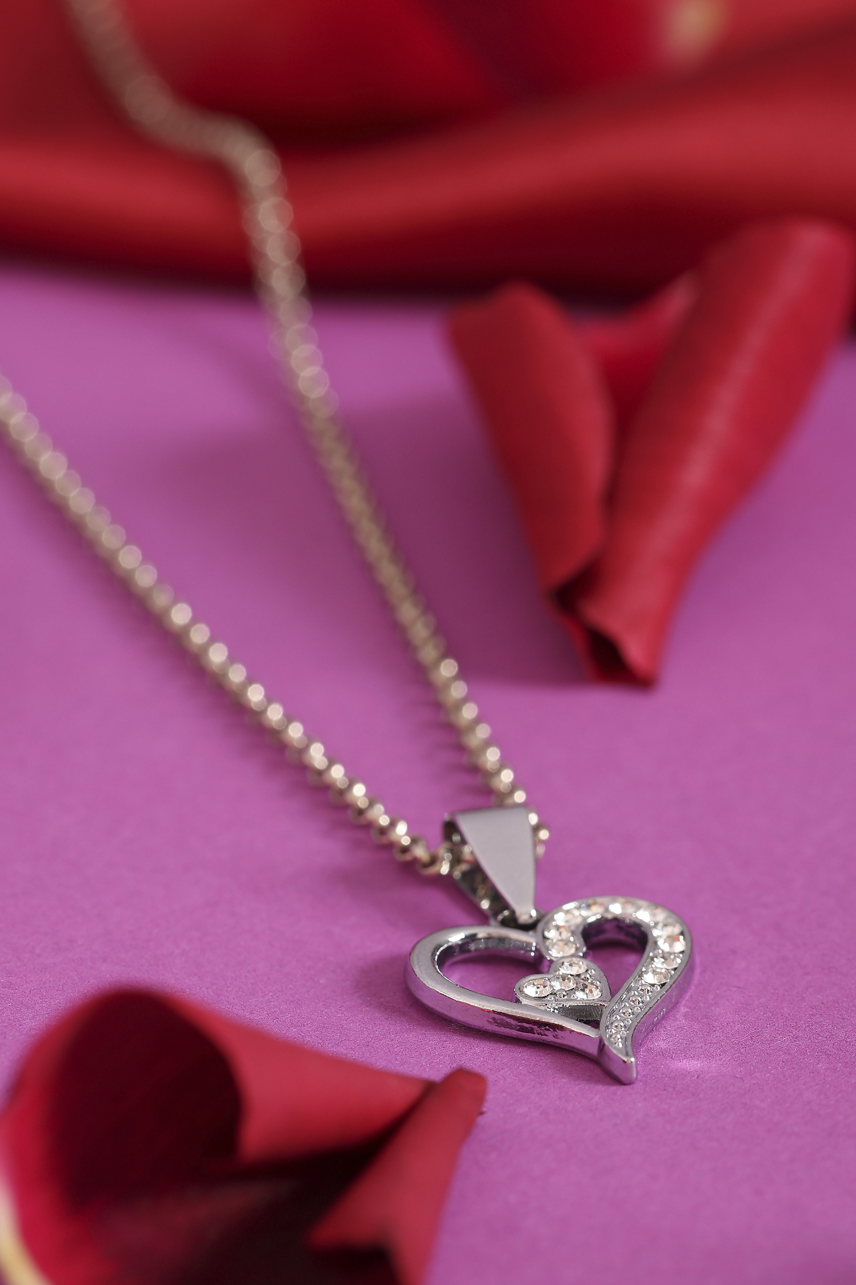 Silver Brass Necklace image number 2