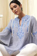 Blue Straight Short Kurta image number 0