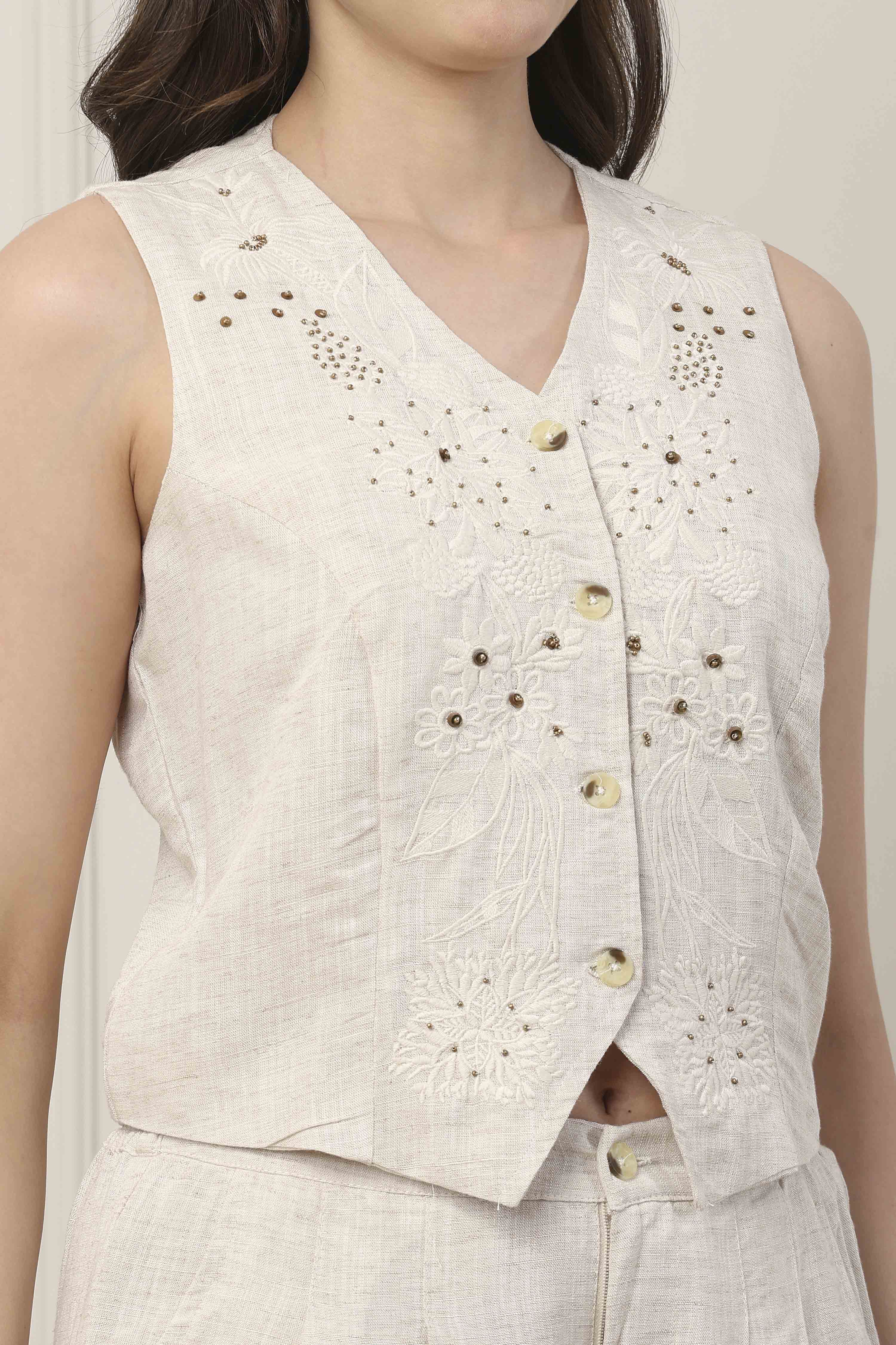 Natural Viscose Straight Solid Fusion Set image number 1